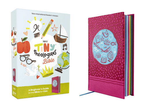 NIrV, Tiny Theologians Bible, Leathersoft over Board, Pink, Comfort Print (A Beginner's Guide to the Bible - for Kids) by Amy Gannett, Zondervan, 9780310458876
