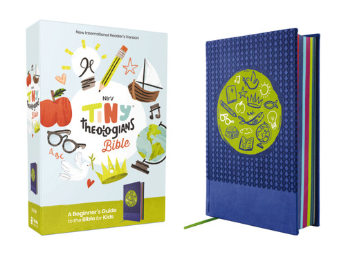 NIrV, Tiny Theologians Bible, Leathersoft over Board, Blue, Comfort Print (A Beginner's Guide to the Bible - for Kids) by Amy Gannett, Zondervan, 9780310463344
