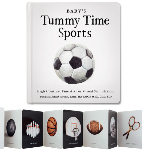 Baby's Tummy Time Sports (High-Contrast Fine Art for Visual Stimulation) by Tabitha Paige, Paige Tate & Co., 9781963183849