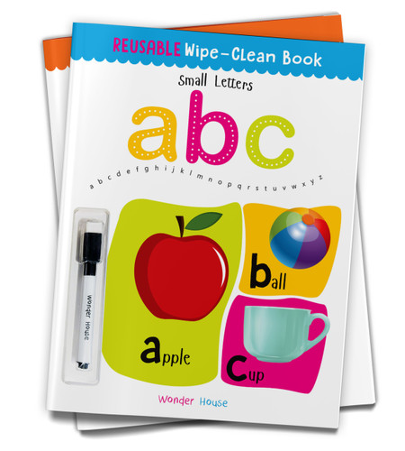 Reusable Wipe And Clean Book - Small Letters : Write And Practice Small Letters by Wonder House Books, 9789388810623