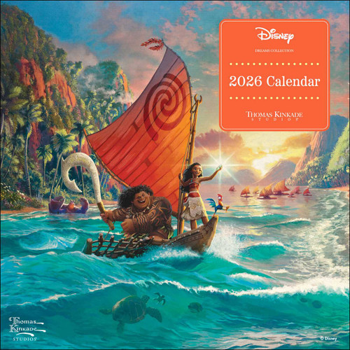 Disney Dreams Collection by Thomas Kinkade Studios 2026 Mini Wall Calendar by Thomas Kinkade, Thomas Kinkade Studios, 9781524896768 Disney Dreams Collection by Thomas Kinkade Studios 2026 Mini Wall Calendar by Thomas Kinkade, Thomas Kinkade Studios, 9781524896768