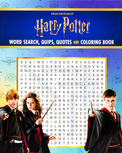 Harry Potter Word Search, Quips, Quotes, and Coloring Book - Coloring Book for Teens and Adults, Officially Licensed by Editors of Thunder Bay Press, 9781667208664