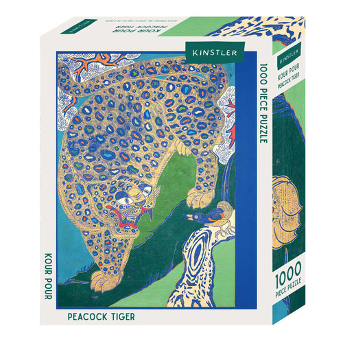 Peacock Tiger (1000 piece puzzle) by Kour Pour, 9781959407041 Peacock Tiger (1000 piece puzzle) by Kour Pour, 9781959407041