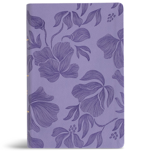 CSB Large Print Personal Size Reference Bible, Digital Study Edition, Easy-to-Read Optimal Type, Purple LeatherTouch by CSB Bibles by Holman, 9798384546368
