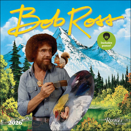 Bob Ross 2026 Wall Calendar (Includes Full-Color Poster) by Bob Ross, 9780789348302