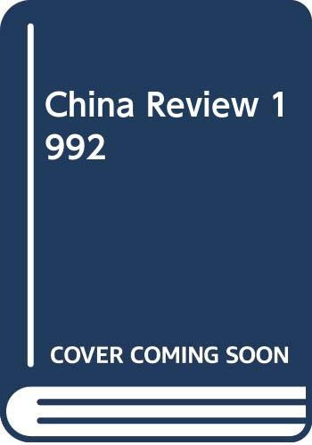 China Review 1992 by Hsin-chi Kuan, Maurice Brosseau, 9789622015463