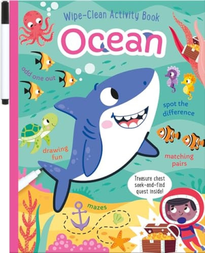 Ocean Wipe-Clean Activity Book (Reusable Drawing and Activity Fun) - 9781835552896 by Sarah Wade, Will Putnam