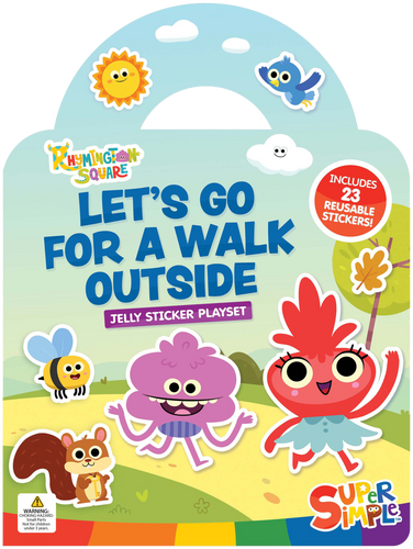 Super Simple Rhymington Square Let's Go for a Walk Outside Jelly Sticker Playset (Includes 23 Reusable Stickers!) by Super Simple & Dover Publications, 9780486857107