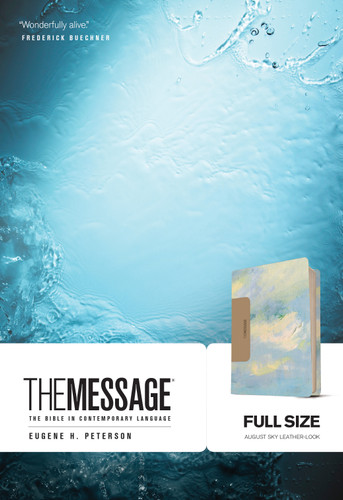 The Message Full Size (Leather-Look, Sky Blue) (The Bible in Contemporary Language) by Eugene H. Peterson, 9781641581219