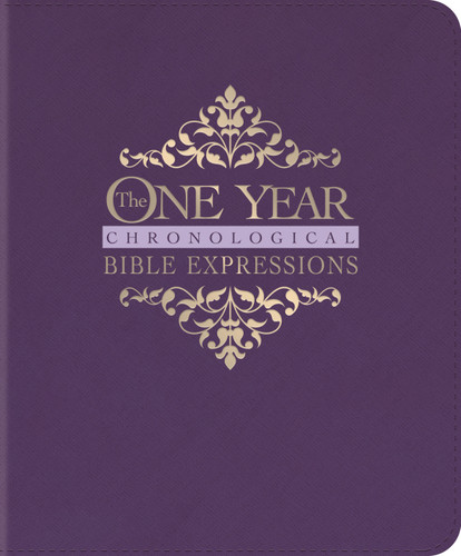 The One Year Chronological Bible Expressions NLT (LeatherLike, Imperial Purple) by New Living Translation, Tyndale, 9781496477842