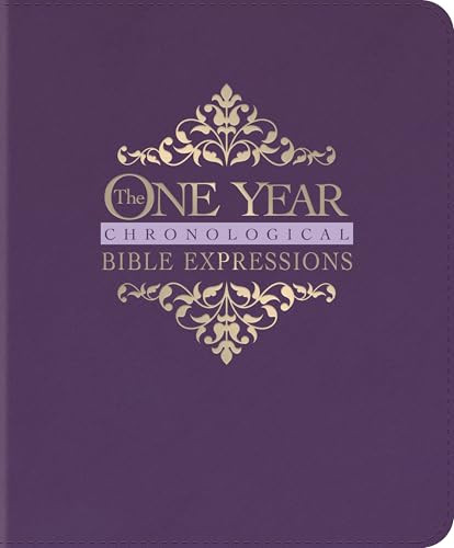 The One Year Chronological Bible Expressions NLT (LeatherLike, Imperial Purple) by New Living Translation, Tyndale, 9781496477842