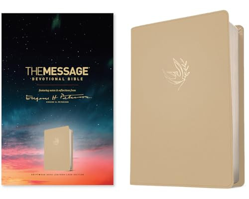 The Message Devotional Bible (Leather-Look, Driftwood Dove) (Featuring Notes and Reflections from Eugene H. Peterson) by Eugene H. Peterson, 9781641586122