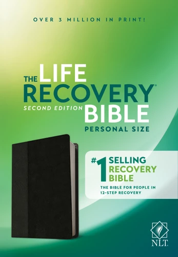 NLT Life Recovery Bible, Second Edition, Personal Size (LeatherLike, Black/Onyx) by New Living Translation, Tyndale, 9781496450180