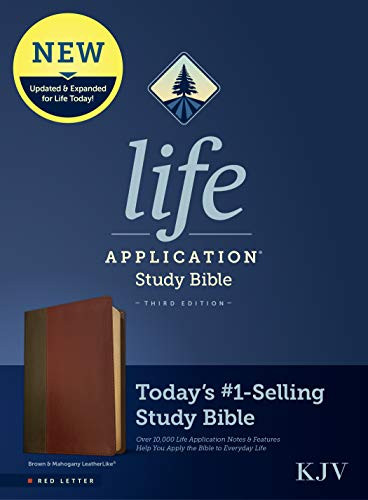 KJV Life Application Study Bible, Third Edition (LeatherLike, Brown/Mahogany, Red Letter) by Tyndale, 9781496439772