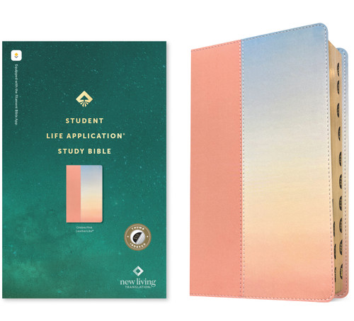 NLT Student Life Application Study Bible, Filament Enabled (LeatherLike, Ombre Pink, Indexed, Red Letter) by New Living Translation, Tyndale, 9781496489852