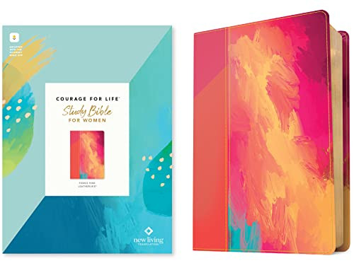 NLT Courage For Life Study Bible for Women, Filament Enabled (LeatherLike, Fierce Pink) by New Living Translation, Tyndale, Courage for Life, Ann White, 9781496477705