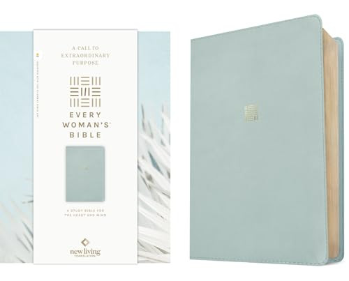 NLT Every Woman's Bible, Filament Enabled (LeatherLike, Sky Blue, Red Letter) by New Living Translation, Tyndale, Naomi Cramer Overton, 9781496484383
