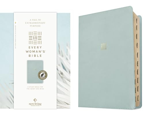 NLT Every Woman's Bible, Filament Enabled (LeatherLike, Sky Blue, Indexed, Red Letter) by New Living Translation, Tyndale, Naomi Cramer Overton, 9781496484390