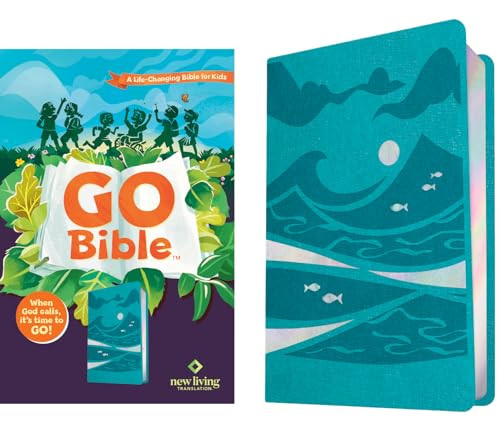 NLT GO Bible for Kids  (LeatherLike, Teal Ocean) (A Life-Changing Bible for Kids) by New Living Translation, Tyndale, 9781496486561