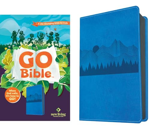 NLT GO Bible for Kids  (LeatherLike, Blue Mountains) (A Life-Changing Bible for Kids) by New Living Translation, Tyndale, 9798400501609