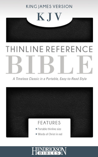 KJV Thinline Reference Bible (Flexisoft, Black, Red Letter) by Hendrickson Publishers, 9781619709591