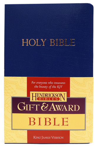 KJV Gift & Award Bible (Imitation Leather, Blue, Red Letter) by Hendrickson Publishers, 9781598560237