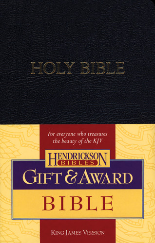 KJV Gift & Award Bible (Imitation Leather, Black, Red Letter) by Hendrickson Publishers, 9781598560206