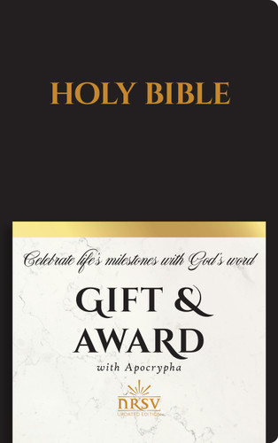 NRSV Updated Edition Gift & Award Bible with Apocrypha (Imitation Leather, Black) by National Council of Churches, 9781496472045