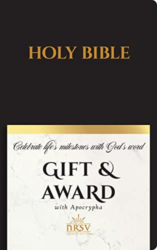 NRSV Updated Edition Gift & Award Bible with Apocrypha (Imitation Leather, Black) by National Council of Churches, 9781496472045