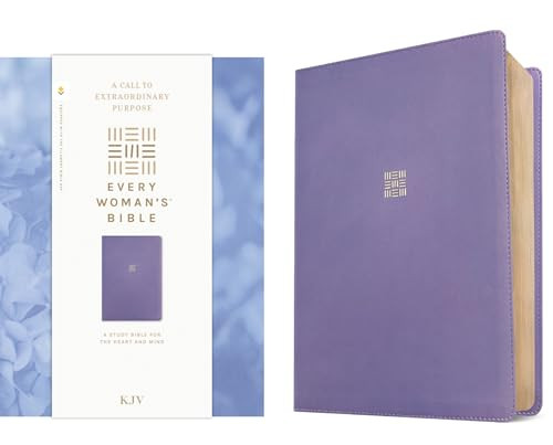 KJV Every Woman's Bible, Filament Enabled (LeatherLike, Periwinkle Purple, Red Letter) by Tyndale, Naomi Cramer Overton, 9781496485045