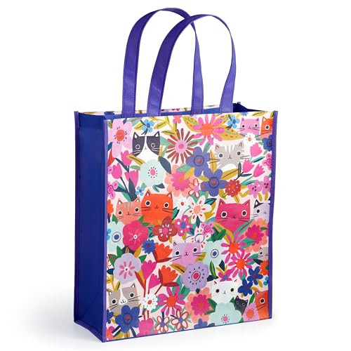 Blooming Cats Reusable Shopping Bag by Mudpuppy, Tara Lilly, 9780735385245