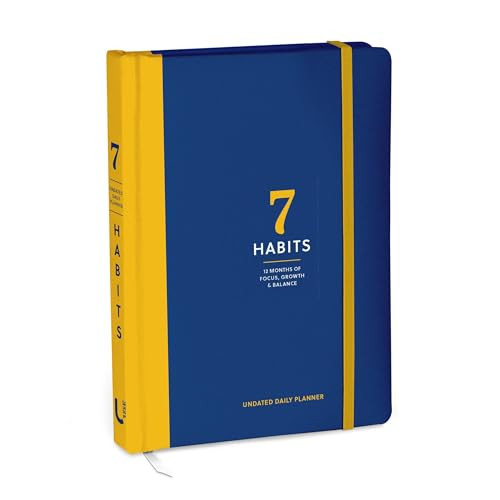 The 7 Habits Daily Planner (An Undated 12-Month Planner for Focus, Growth, and Balance) by Union Square Gift, 9781454999485