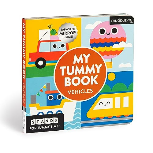 My Tummy Book Vehicles (High-Contrast Fold-Out Book That Stands for Tummy Time, Baby-Safe Mirror Inside!) by Mudpuppy, Michéle Brummer Everett, 9780735381704