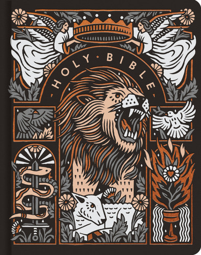 ESV Single Column Journaling Bible, Artist Series, Red Letter (Hardcover, Joshua Noom, The Lion and the Lamb) by Joshua Noom, 9798874901387