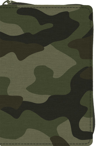 ESV Compact Bible (Canvas with Zipper, Camo Design) (Miniature Edition) - 9798874907433 by , 9798874907433