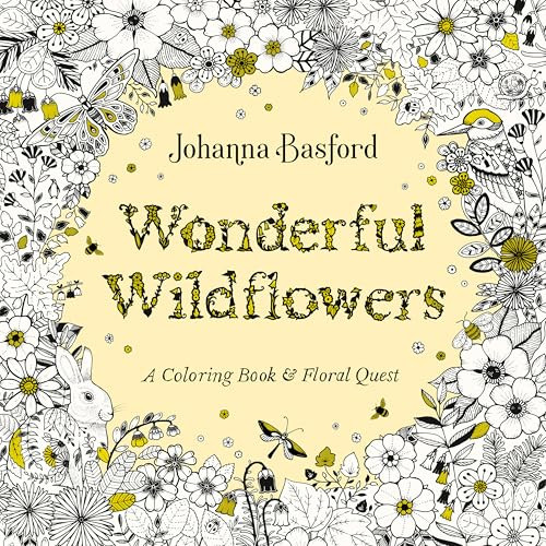 Wonderful Wildflowers (A Coloring Book and Floral Quest) by Johanna Basford, 9780143138365