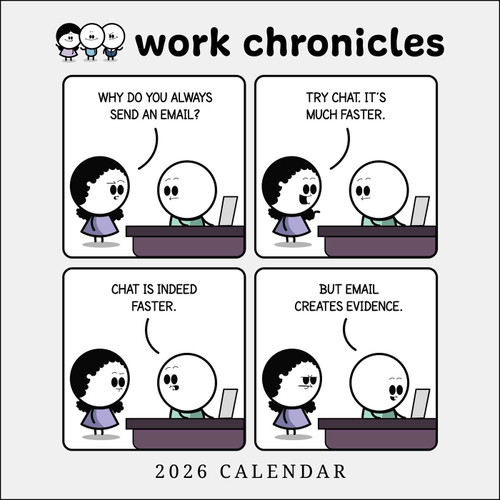 Work Chronicles 2026 Wall Calendar by Bob ., 9781524898625