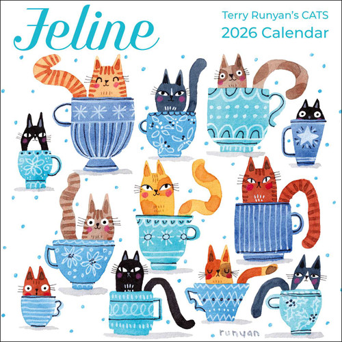 Feline 2026 Mini Wall Calendar by Terry Runyan, 9781524899943