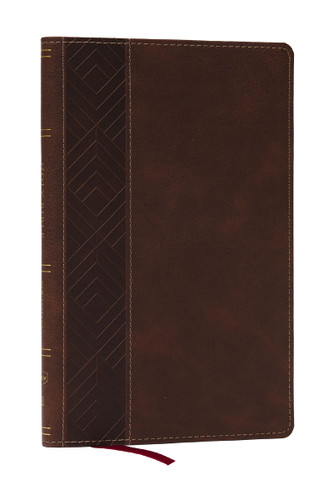 KJV, Personal Size New Testament, Brown Leathersoft, Red Letter, Comfort Print, 9781400350063