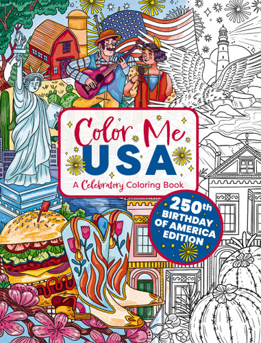 Color Me USA (50 Adventurous Coloring Pages) by Editors of Cider Mill Press, Izzy Evans, 9781400357260