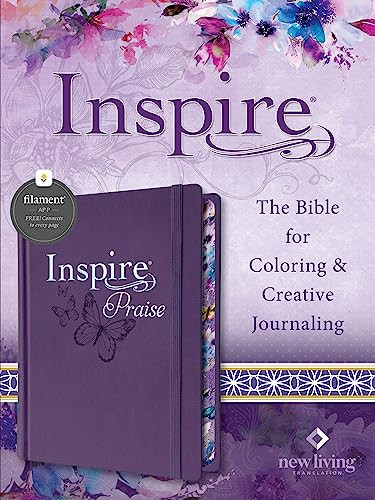 Inspire PRAISE Bible NLT, Filament Enabled (Hardcover LeatherLike, Purple) by New Living Translation, Tyndale, 9781496487865