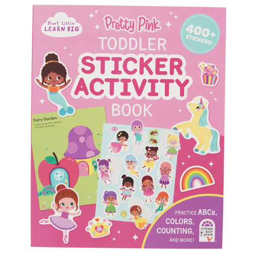 Pretty Pink Toddler Sticker Activity Book by Pamela Barbieri, Cottage Door Press, 9798890192448