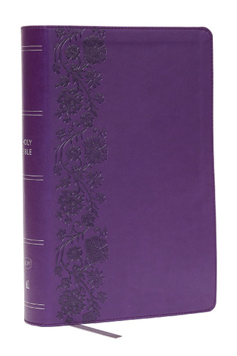 KJV Giant Print End-of-Verse Reference Bible, Purple Leathersoft, Red Letter, Comfort Print, 9781400349470
