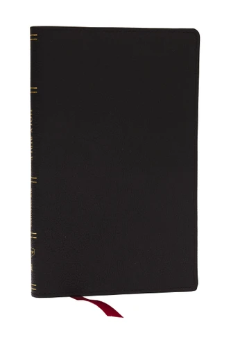 KJV, Personal Size New Testament, Black Genuine Leather, Red Letter, Comfort Print, 9781400350070