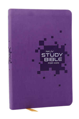 NKJV Study Bible for Kids, Purple Leathersoft (The Premier Study Bible for Children (Ages 7-12)), 9781400350728