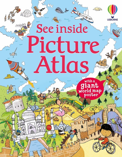 See Inside Picture Atlas, with Map Poster by Alex Frith, 9781836054542
