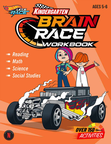 Hot Wheels Brain Race Kindergarten Workbook by Teacher Created Materials, 9798330922673