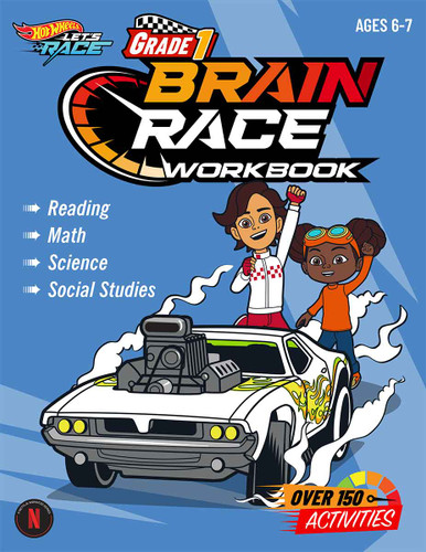 Hot Wheels Brain Race Grade 1 Workbook by Teacher Created Materials, 9798330922680
