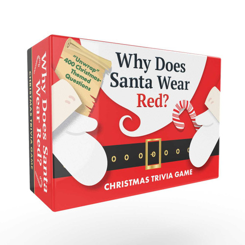 Why Does Santa Wear Red? Christmas Trivia Game ("Unwrap" 400 Christmas-Themed Questions) by Adams Media, 9781507223215