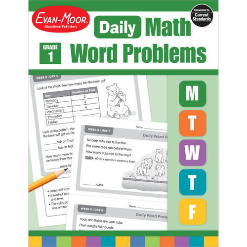 Daily Word Problems, Grade 1 by Evan-Moor Educational Publishers, 9781629385389